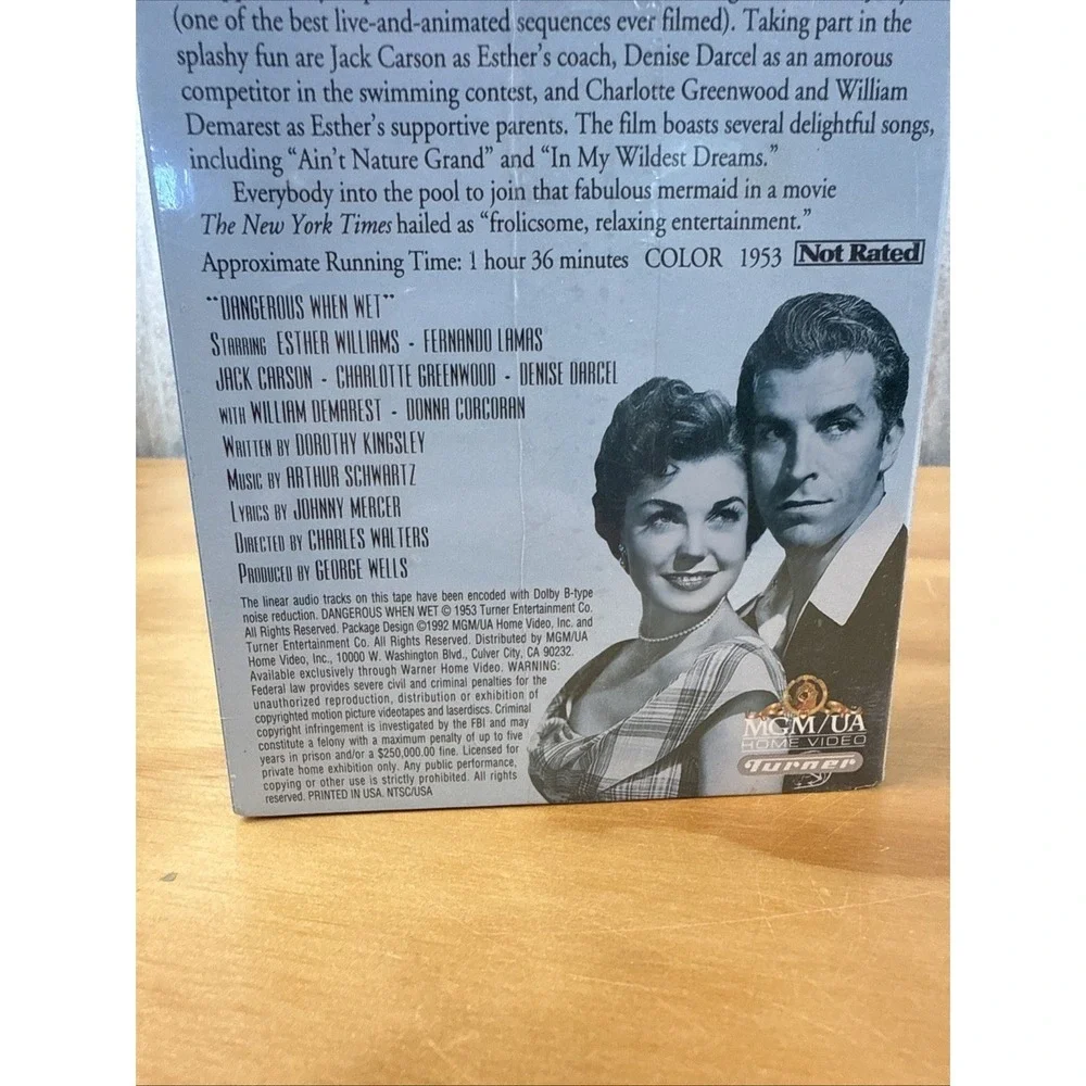 Dangerous When Wet (VHS, 1992) 1953 Film Esther Williams Factory Sealed